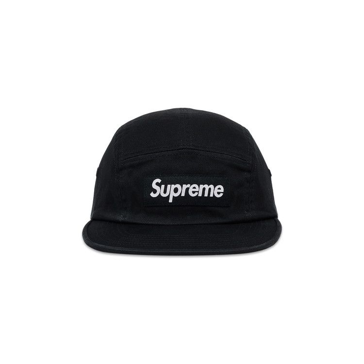 Buy Supreme Washed Chino Twill Camp Cap 'Black' - FW25H39