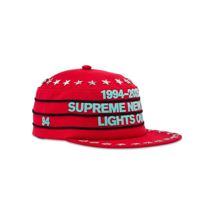 Buy Supreme Stars Studded Pillbox Hat 'Red' - FW25H67 RED