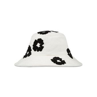 Buy Denim Tears Denim Cotton Wreath Bucket Hat 'White' - 05650