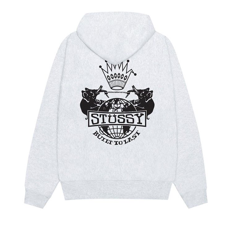 Stussy Built To Last Zip Hoodie Ash Heather