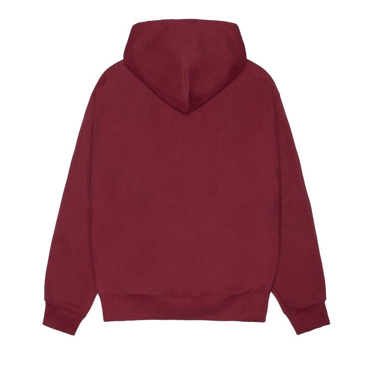 Stussy Mirror Zip Hoodie Wine