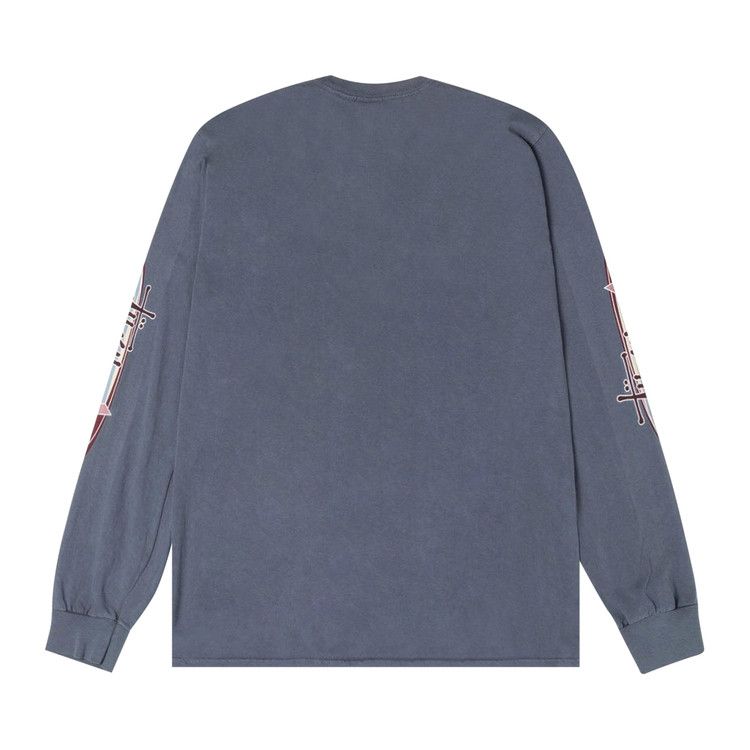 Stussy Two Star Long-Sleeve T-Shirt Pigment Dyed Navy