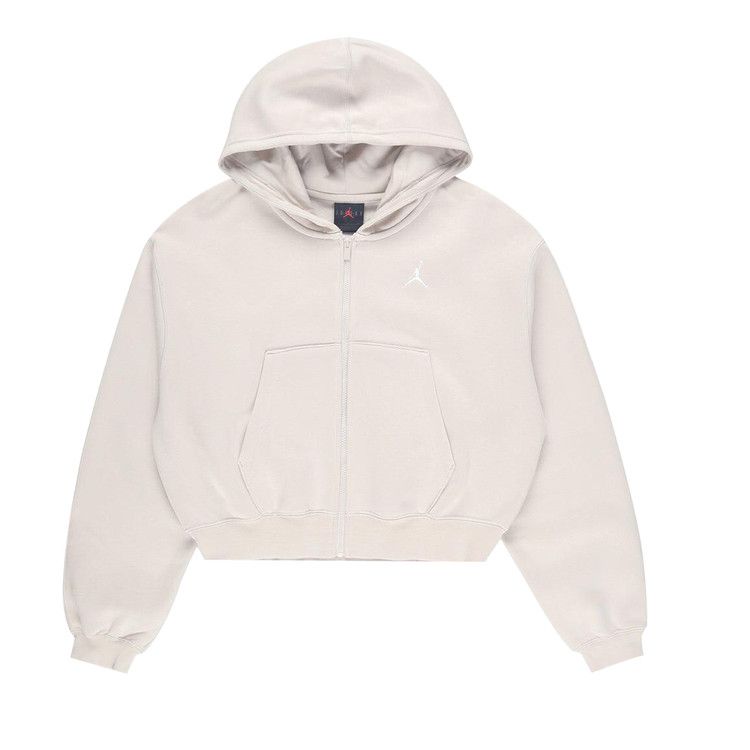 Air Jordan Brooklyn Crop Hoodie 'Light Orewood Brown/White' — foto 2
