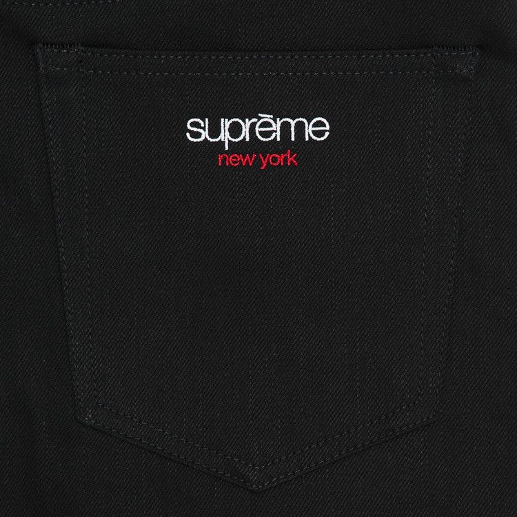 Buy Supreme Baggy Selvedge Jean 'Rigid Black' - FW25P26 RIGID