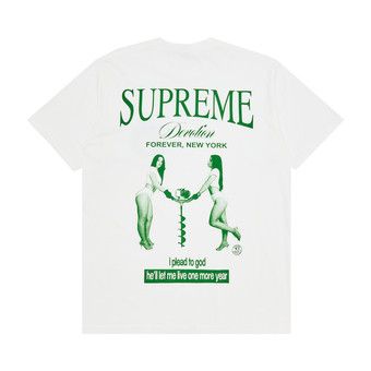 Buy Supreme Devotion Tee 'White' - FW25T34 WHITE | GOAT