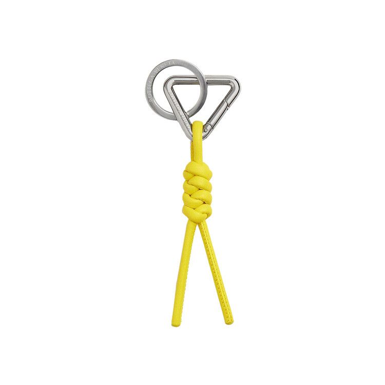 Buy Bottega Veneta Triangle Knot Key Ring 'Daffodil/Silver