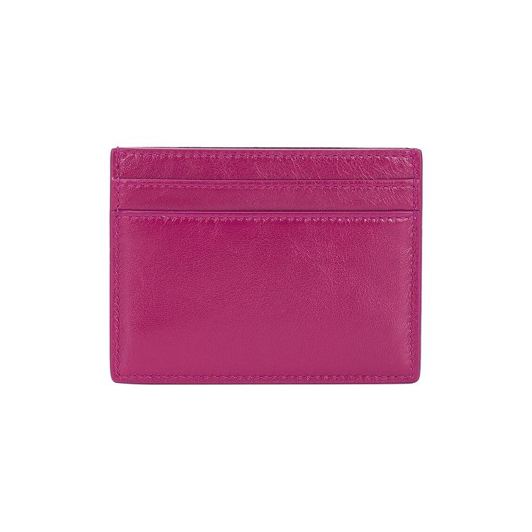 Saint Laurent Credit Card Case 'deep Magenta'