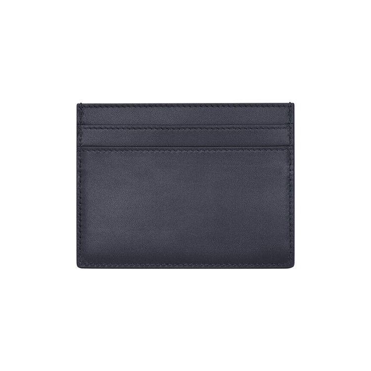 Saint Laurent Paris Card Case In Smooth Leather 'midnight'