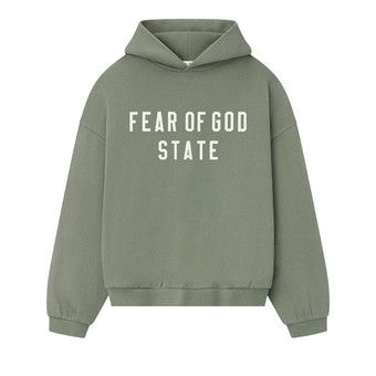 Buy Fear of God Essentials 90s Hoodie 'Moss' - 192SP256217F | GOAT