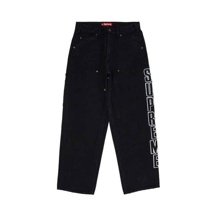Buy Supreme Reflective Double Knee Pant 'Black' - FW25P79 BLACK | GOAT