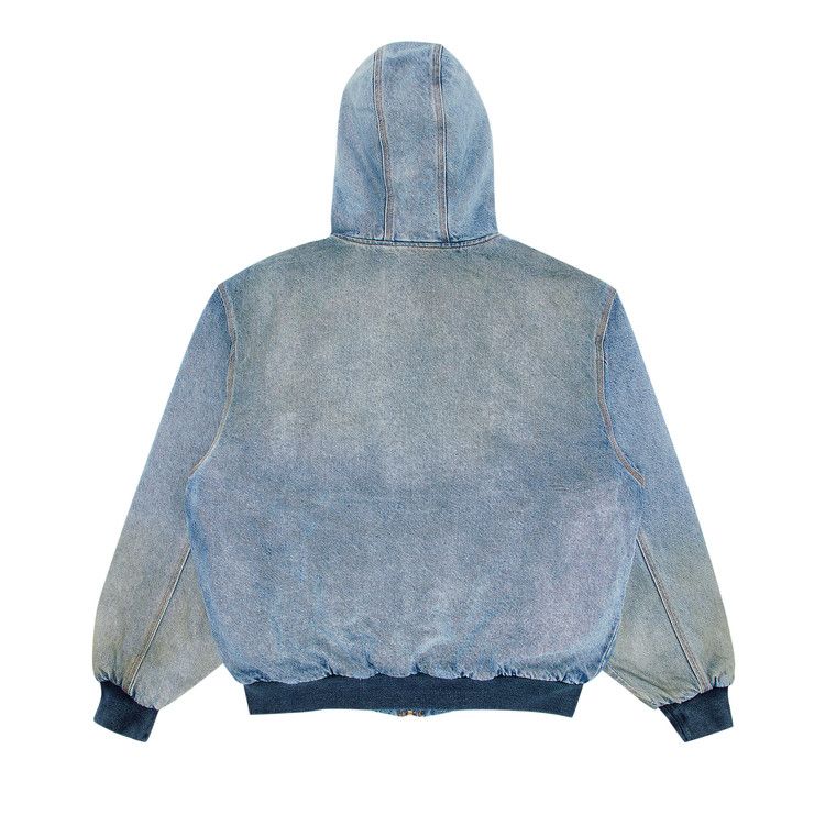Buy Supreme Reflective Arc Hooded Work Jacket 'Denim