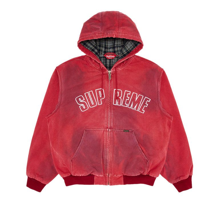 Buy Supreme Reflective Arc Hooded Work Jacket 'Red' - FW25J65 RED
