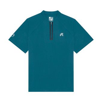 Buy Malbon Performance Zip Blade Collar Polo 'Azurra' - M 8682 AZR