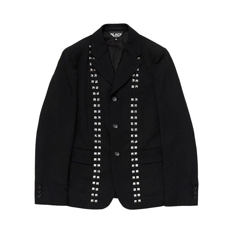Comme des Garçons Black Single Breasted Blazer With Studs Black
