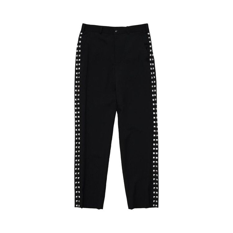 Comme des Garçons Black Slim Leg Trousers With Studs Black