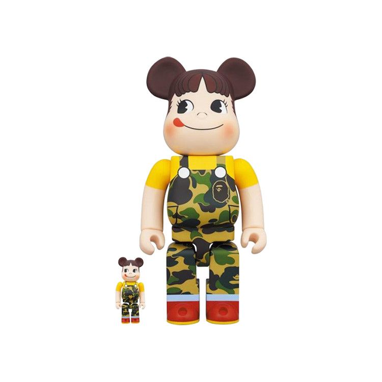 Buy BAPE x BE@RBRICK x Peko-chan 100% & 400% Set 'Green Camo