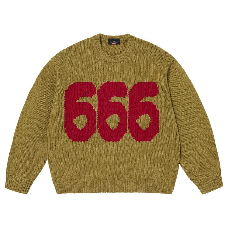Buy Supreme x Y's Sweater 'Olive' - FW25SK4 OLIVE | GOAT