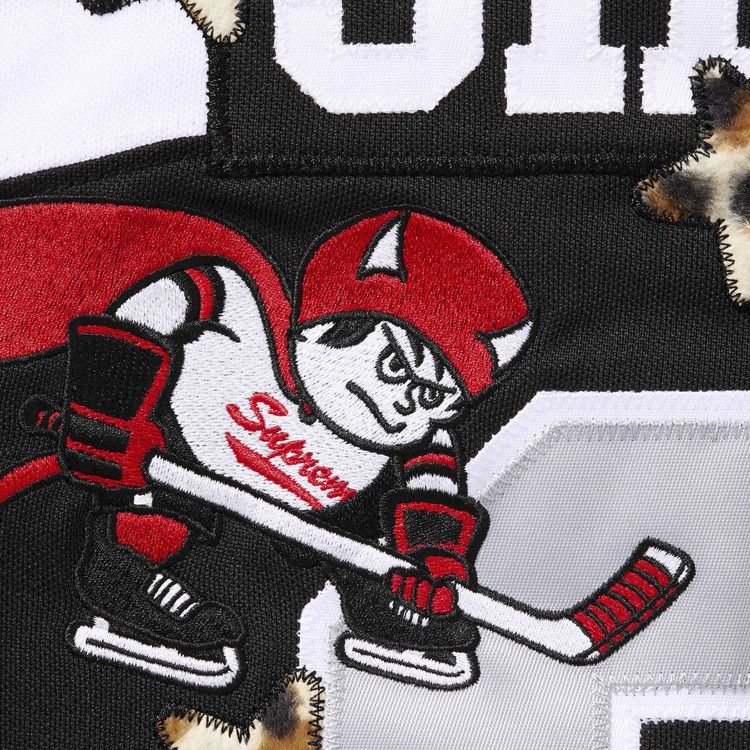 Buy Supreme Fire & Ice Hockey Jersey 'Black' - FW25KN28 BLACK | GOAT