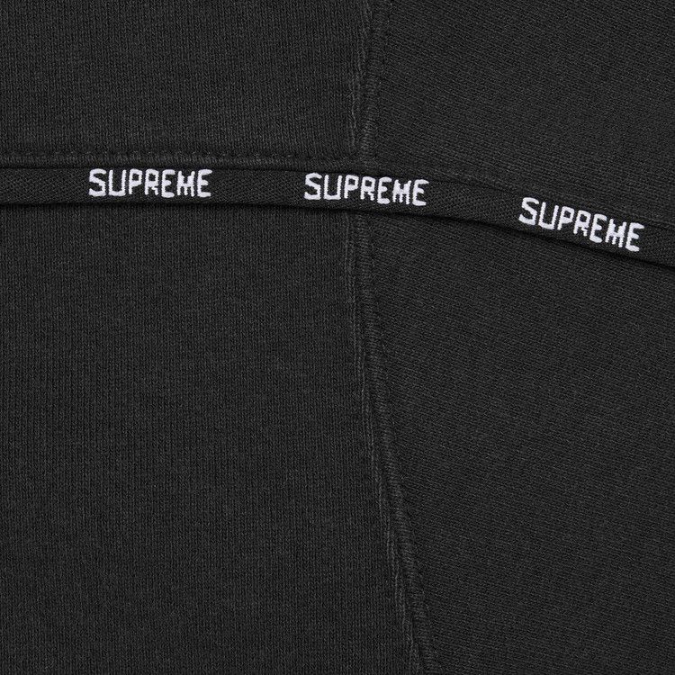 Buy Supreme Piping Zip Up Hooded Sweatshirt 'Black' - FW25SW35