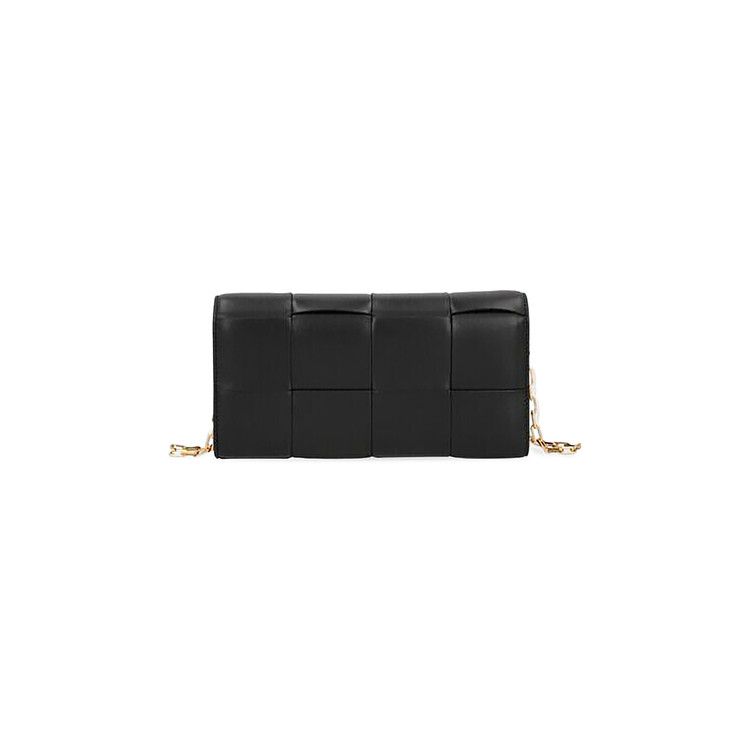 Bottega Veneta Cassette Leather Chain Wallet 'black'