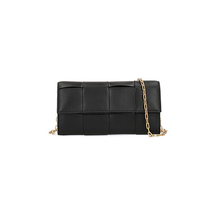 Bottega Veneta Cassette Leather Chain Wallet 'black'