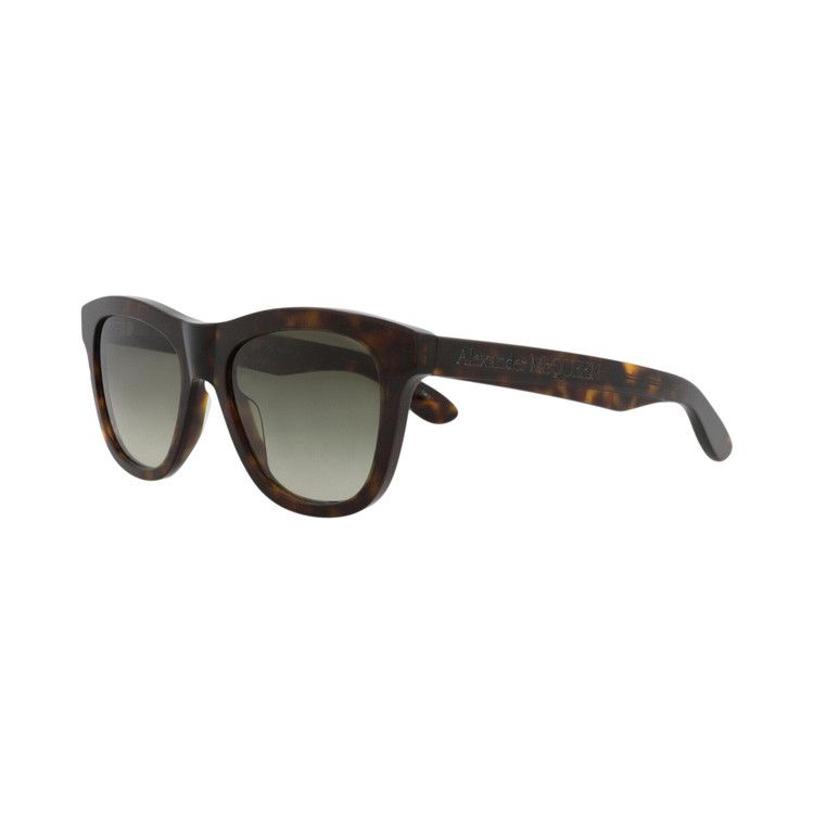 Alexander Mcqueen Square-Frame Recycled Acetate Sunglasses 'havana Green'