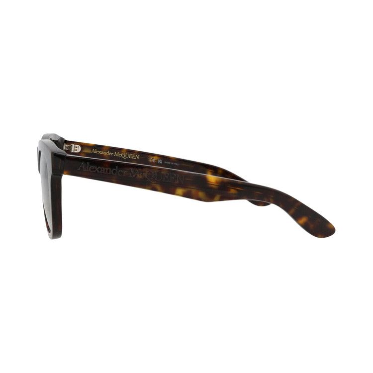 Alexander Mcqueen Square-Frame Recycled Acetate Sunglasses 'havana Green'