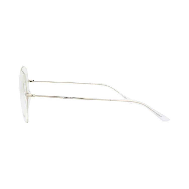 Balenciaga Round-Frame Metal Optical Frames Silver Transparent