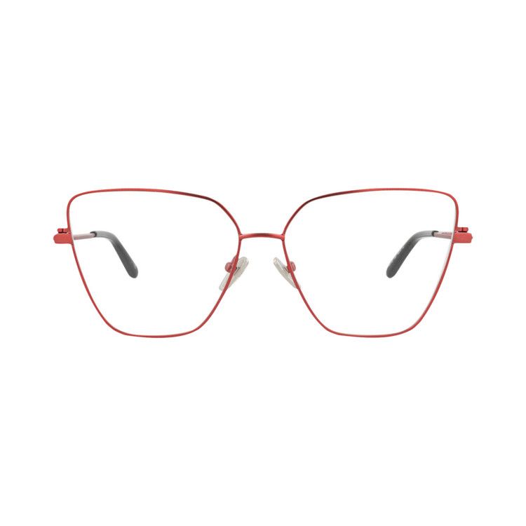 Balenciaga Cat Eye-Frame Metal Optical Frames Red Transparent