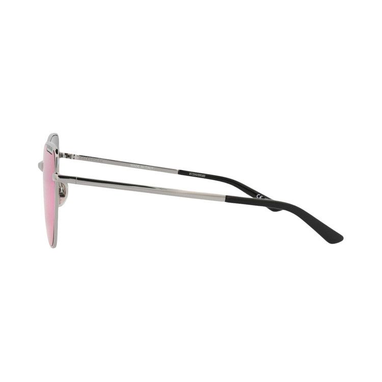 Balenciaga Cat Eye-Frame Metal Sunglasses Ruthenium Violet