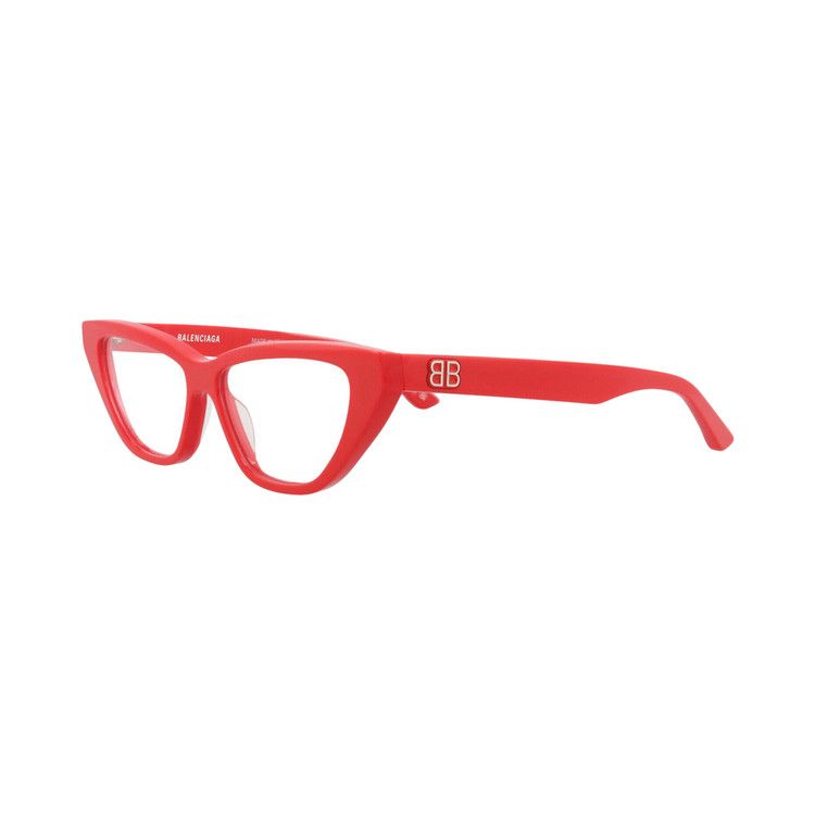 Balenciaga Cat Eye-Frame Acetate Optical Frames Red Transparent