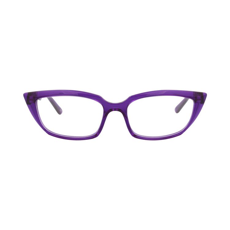 Balenciaga Cat Eye-Frame Acetate Optical Frames Violet Transparent
