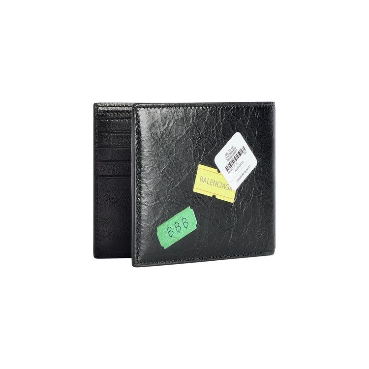 Balenciaga Cash Square Folded Wallet Black/Multicolor