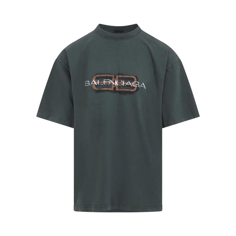Balenciaga Medium Fit T-Shirt Dark Green