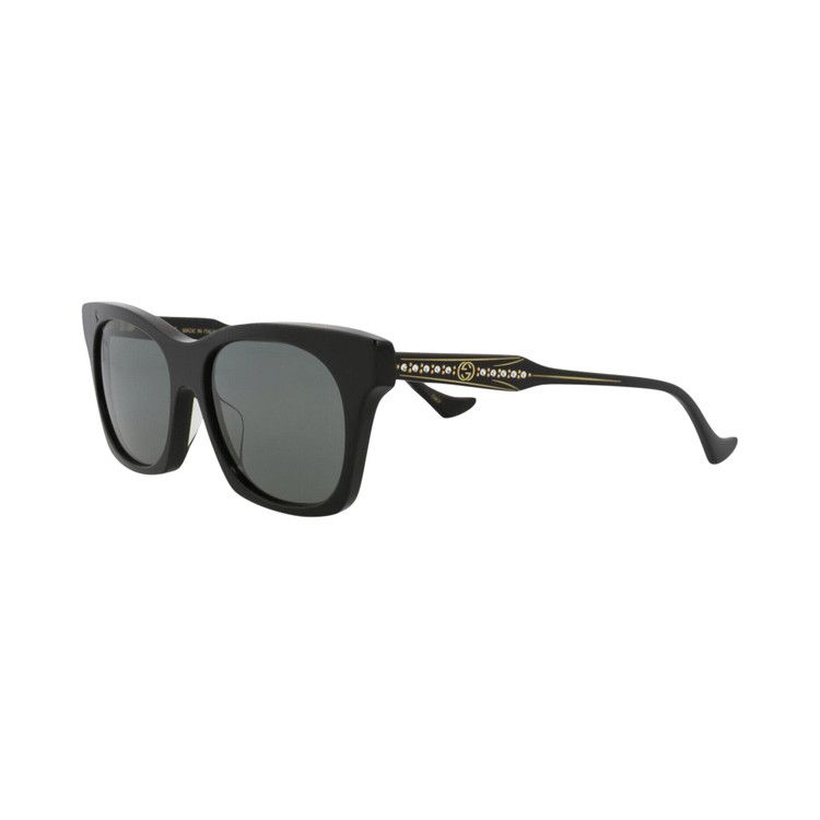 Gucci Cat Eye-Frame Recycled Acetate Sunglasses Black Grey