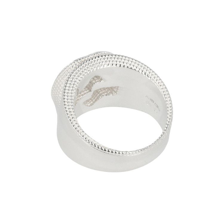 Gucci Sterling Silver Interlocking G Ring Silver