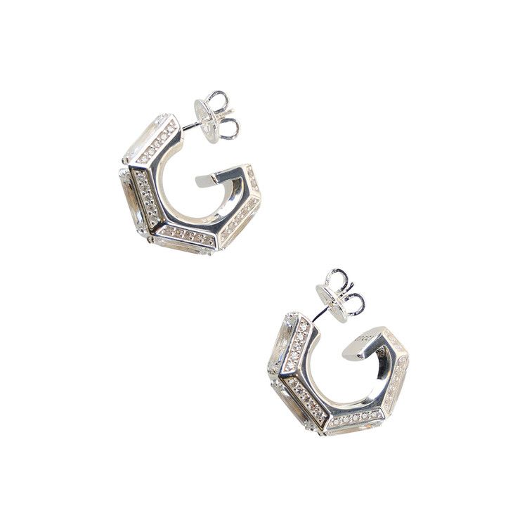 Gucci G Cube Earrings 'silver'