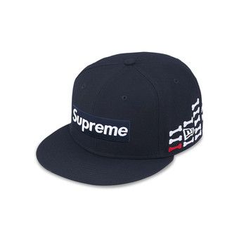 Buy Supreme Bones Box Logo New Era 'Navy' - FW25H46 NAVY | GOAT