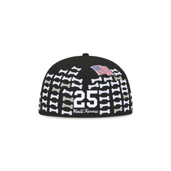帽子 Supreme Bones Box Logo New Era Black Supreme Bones Box Logo New Era 59Fifty Cap Black - SS25 - US