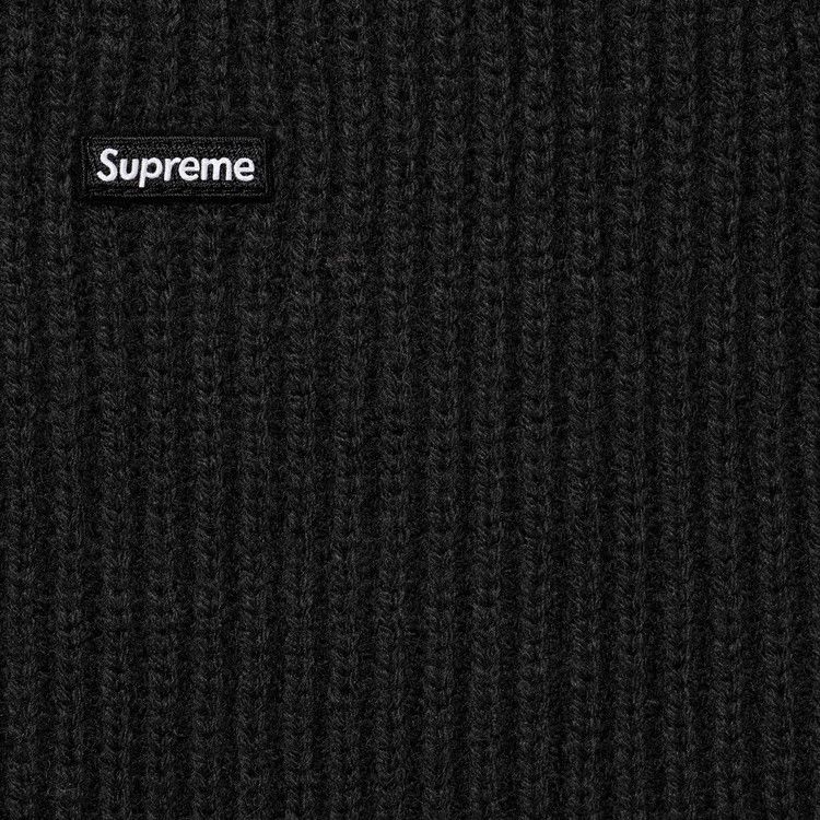 トップス Supreme small box polo sweater Black Supreme Small Box Polo Sweater – Ballers Market