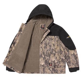 Buy Supreme x Dickies Cordura Hooded Work Jacket 'Digi Camo