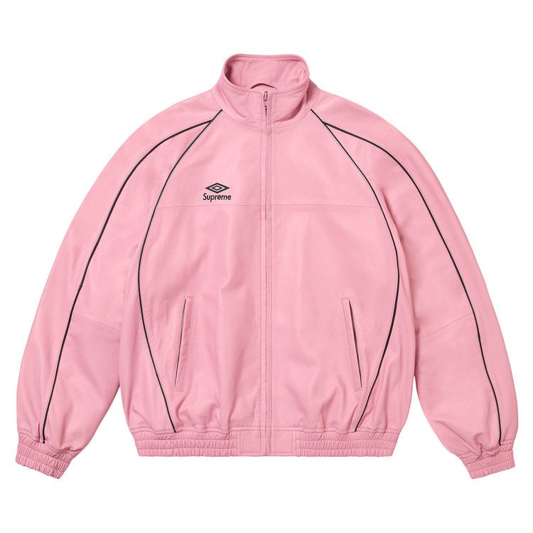 Buy Supreme x Umbro Leather Track Jacket 'Pink' - FW25J17