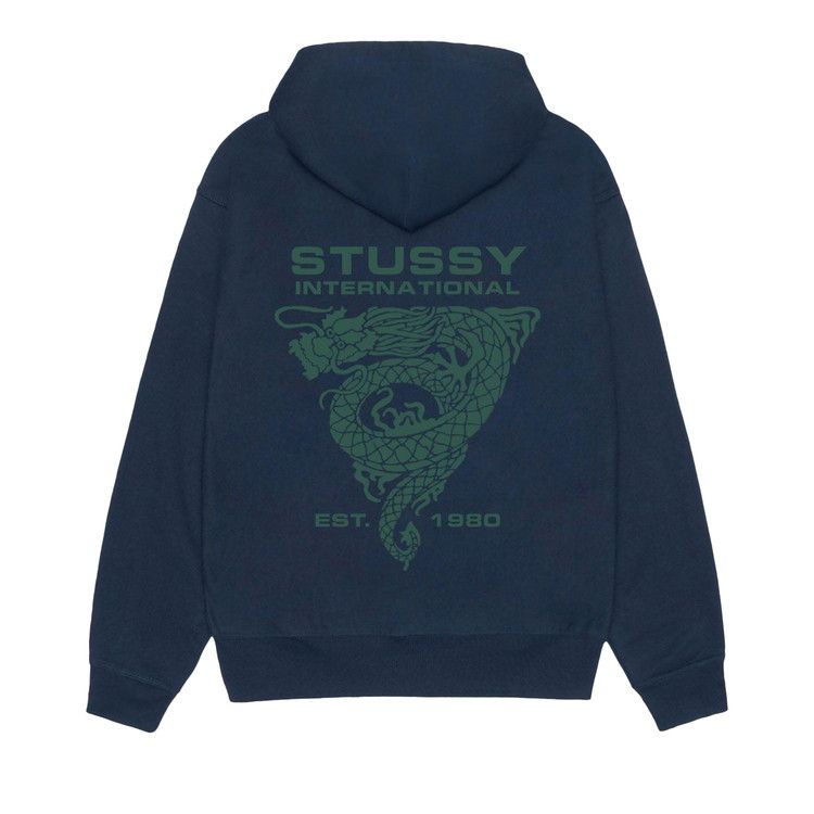 Stussy Dragon Hoodie 'navy'