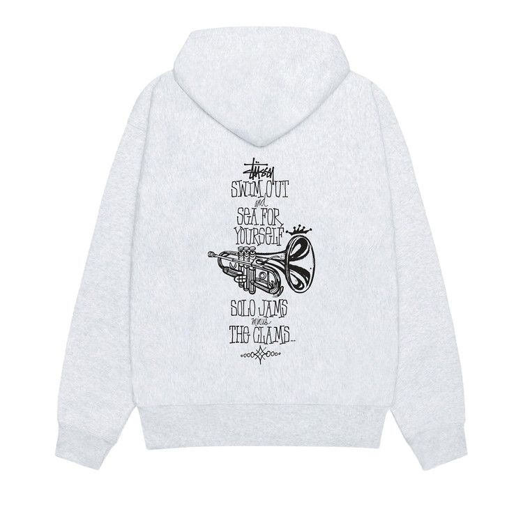 Stussy Swim Out Zip Hoodie Ash Heather