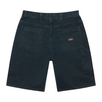 Buy Stussy Work Short Washed Canvas 'Black' - 112327 BLAC | GOAT