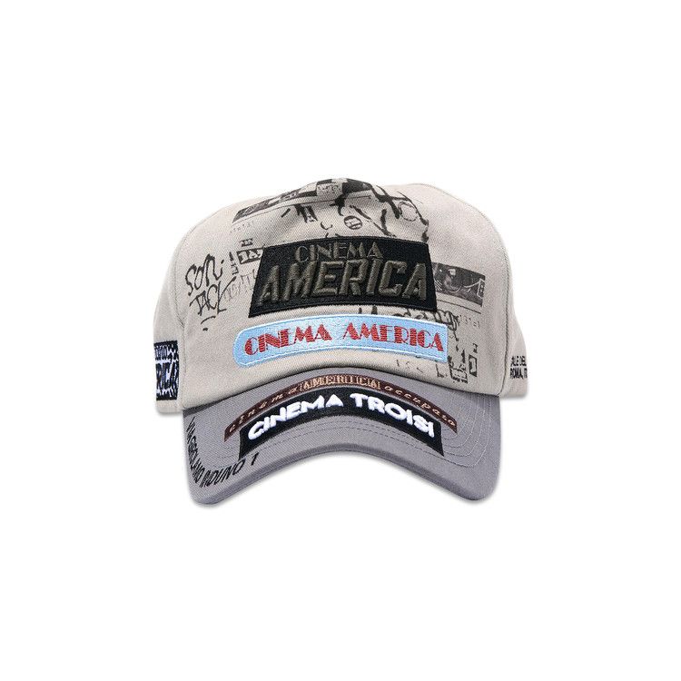Buy Paly Hollywood Cinema Troisi 5 Panel Hat 'Light Grey