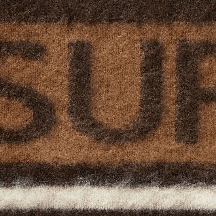 Buy Supreme Brushed Stripe Sweater 'Dark Brown' - FW25SK11 DARK