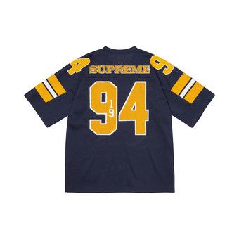 Buy Supreme Sequin Football Jersey 'Navy' - FW25KN22 NAVY | GOAT
