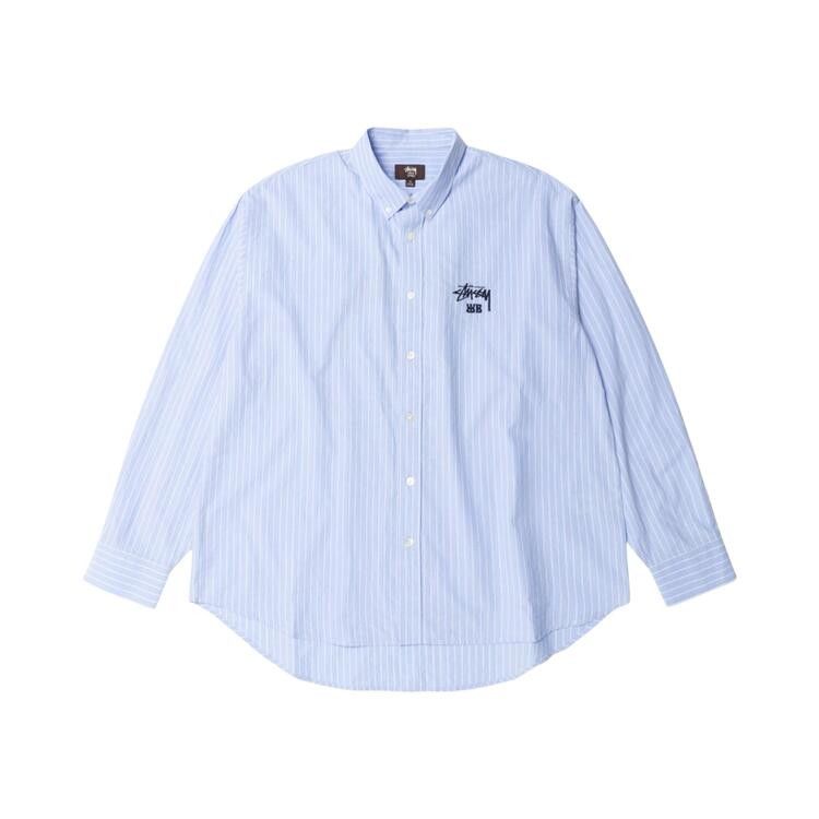 Stussy X Wales Bonner Poplin Shirt 'stripe'