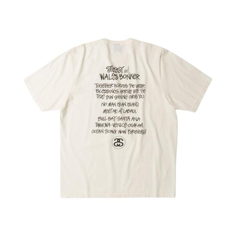 Buy Stussy x Wales Bonner Ocean Song Tee 'Ivory' - 3904025 IVOR | GOAT